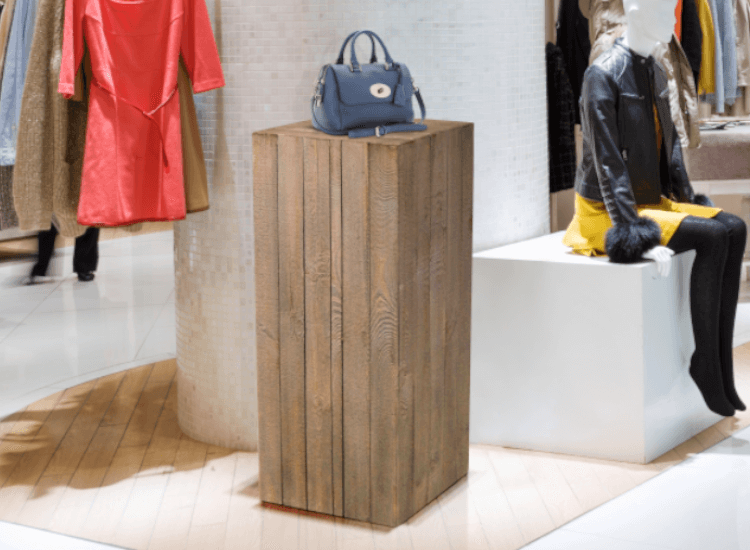 wooden product plinth