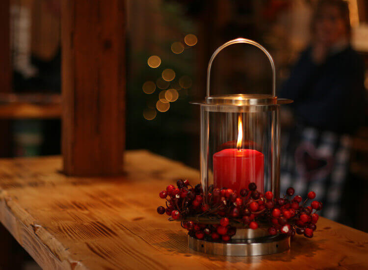 candlelit table in restaurants