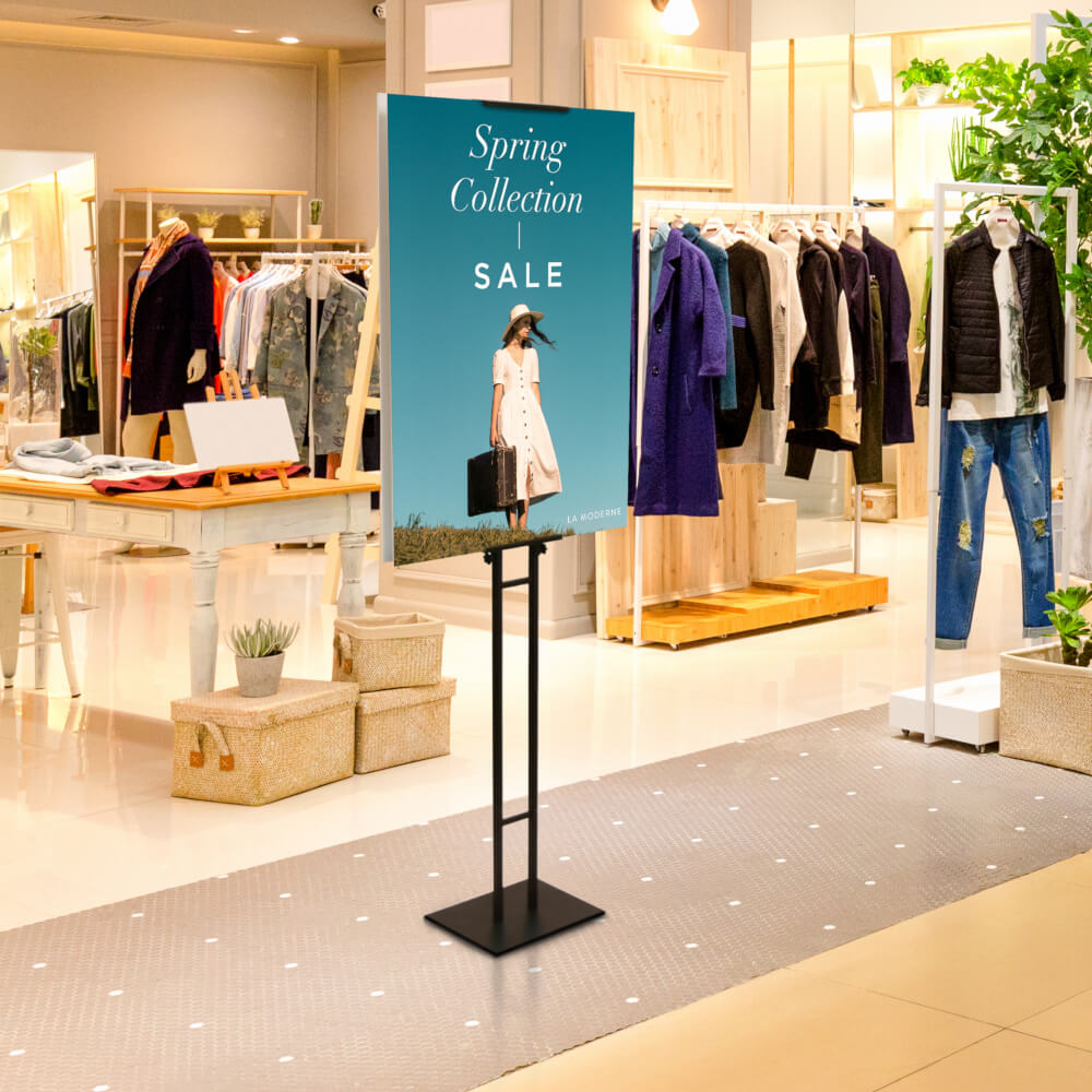 Double Sided Poster Stand