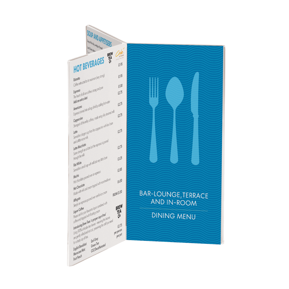 Acrylic Menu Holder with Six Faces