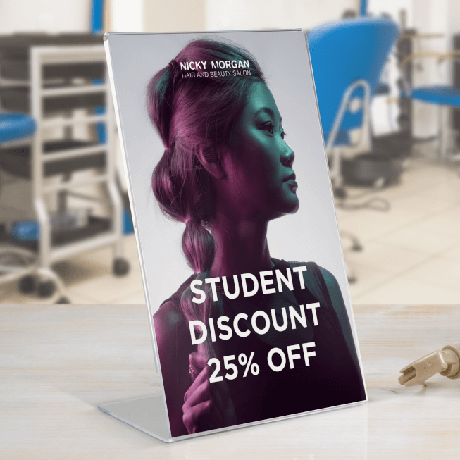Single Sided Acrylic Poster Holder