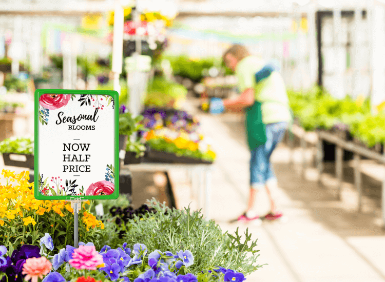 Summer signage for in store retail events