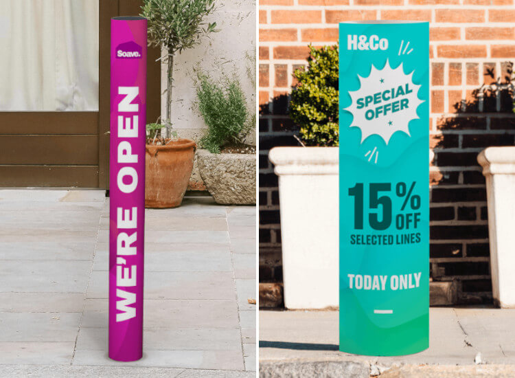 NEW Round and Oval Bollard Covers - from just £15.74!