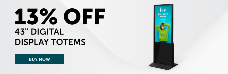 13% off our digital totem