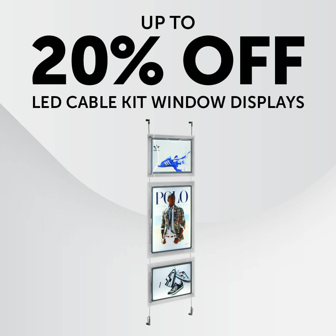 20% off LED Cable Kit Window Displays