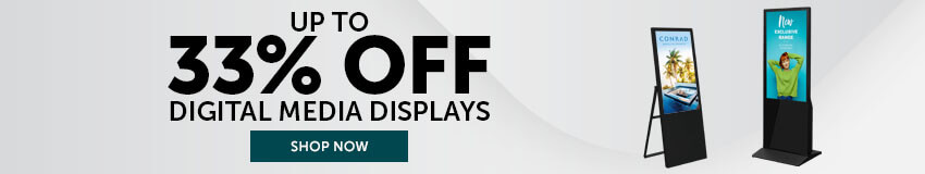 up to 33% off digital displays