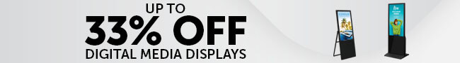 33% off digital media displays