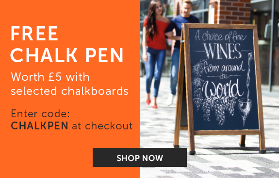 Free chalk pen with selected chalkboards
