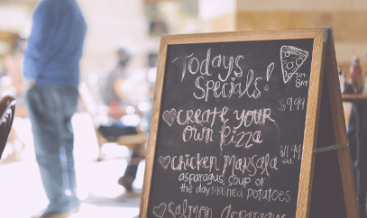 Chalkboards to help promote restaurants