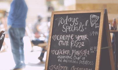 Chalkboards to help promote restaurants