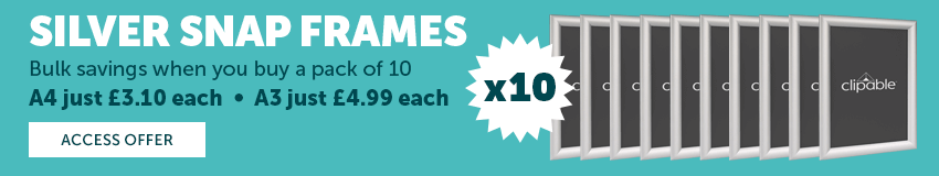 Bulk buy silver snap frames