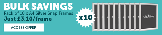 Silver Snap Frames Pack