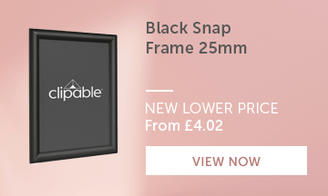 PFG9 Black Snap Frame 25mm Frame price drop