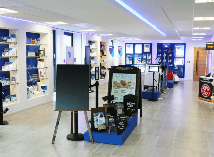 POS display showroom