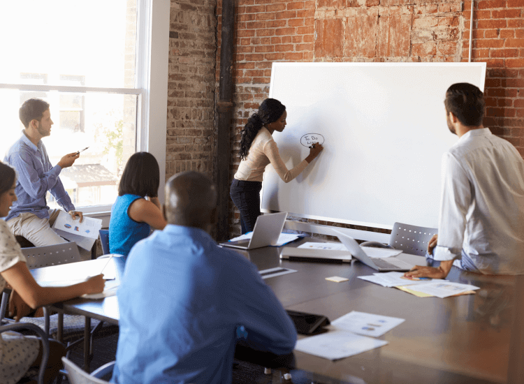 Use whiteboards for schools and offices, white boards double up as a magnetic notice board